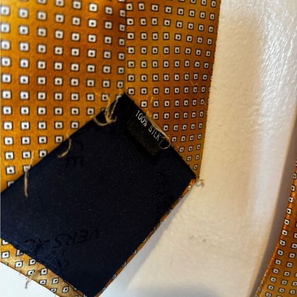 Versace v2 rare accessory square Pattern Tie dress suit tie rare necktie y2k - Picture 4 of 7